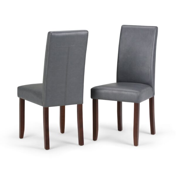 Acadian - Parson Dining Chair (Set of 2) - Stone Gray