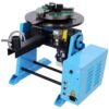 Heavy Duty Rotary Welding Positioner Turntable Table With Manual Tilt And 3 Jaw Lathe Chuck - Blue - Image 2
