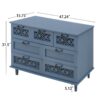7 Drawer Cabinet, American Furniture, Suitable For Bedroom, Living Room, Study - Blue - Image 3