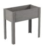 Raised Garden Bed With Legs, Elevated Planter Box For Outdoor Plants Flowers Fruits Vegetable Herb Growingg - Gray - Image 5
