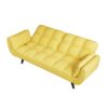 Sofa Soft Two Armrests Throw Pillow Pillow Comfortable Fit Apartment Bedroom Small Space - Yellow - Image 11