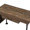 Endang - Writing Desk - Weathered Oak / Black - Image 6