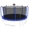 168.11" Trampoline With Basketball Hoop, Astm Approved Reinforced Type Outdoor Trampoline With Enclosure Net - Blue - Image 4
