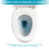 1 Piece Toilet With Dual Flush And Soft Closing Seat - White - Image 8