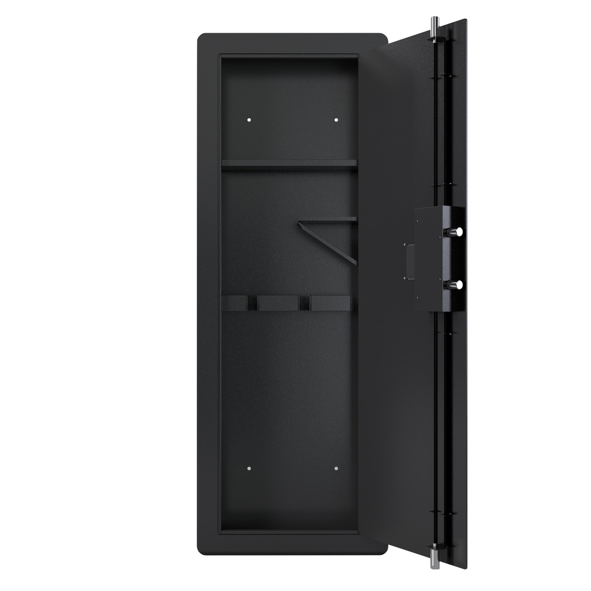 Wall Gun Safe, Gun Safes For Home, Gun Safes & Cabinets, Wall Safes Between The Studs, Quick Access Rifle Safe With Removable Shelf And Digital Keypad - Black - Image 10