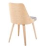 Anabelle - Mid-Century Modern Dining / Chair (Set of 2) - Natural / Gray - Image 4