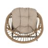 Outdoor Accent Chair With Curved Back And Basket Frame, (Set of 2) - Light Brown / Beige - Image 8