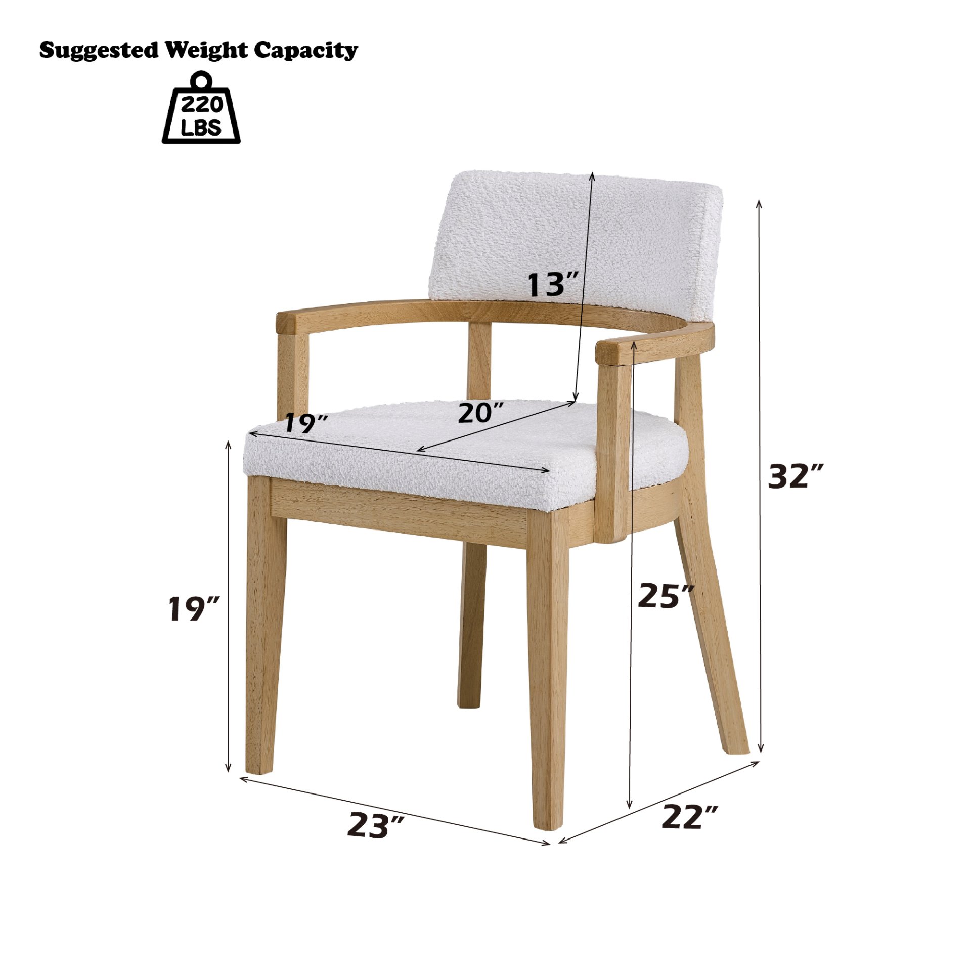 Kasem - 5 Piece Round Table With Matching Chair Dining Room Set - Oak - Image 3