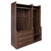 Open Wardrobe Storage For Bedroom - Brown - Image 6