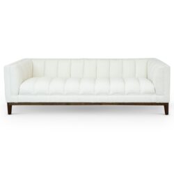 Melissa - Mid-Century Modern Sofa - Brown / White