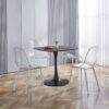 Dining Chair, Metal Leg, Plastic Seat (Set of 4) - Antique White - Image 4