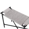 Boho Hand Woven Entryway Ottoman Vanity Chair Footrest Stool For Living Room Sofas - Gray - Image 13