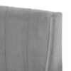 Aspen - King Vertical Tufted Modern Headboard Platform Bed Set - Opal Gray - Image 6