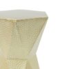 Modern Hexagon Side Table With Knockout Pit Texture - Gold - Image 7