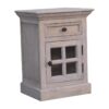 Glazed Bedside Table - Stone White - Image 4