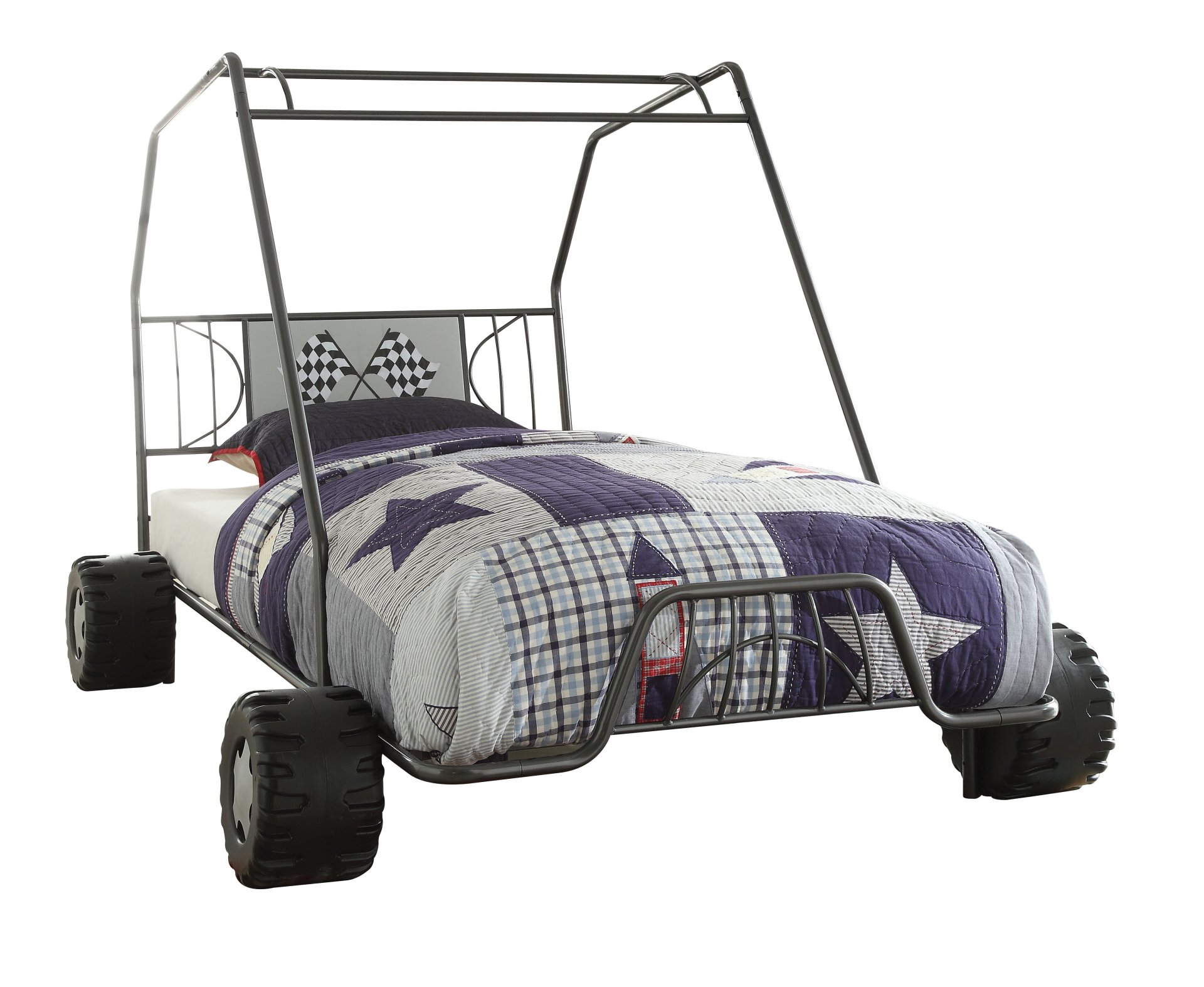 Xander - Twin Go Kart Bed - Gunmetal - Image 5