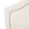 Kaarina - Contemporary Tufted Fabric Full / Queen Headboard - Ivory - Image 8