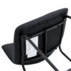 (Set of 2) Modern Minimalist Style Material Bar Stools, Suitable For Kitchen, Bar And Modern Home Design - Black - Image 15