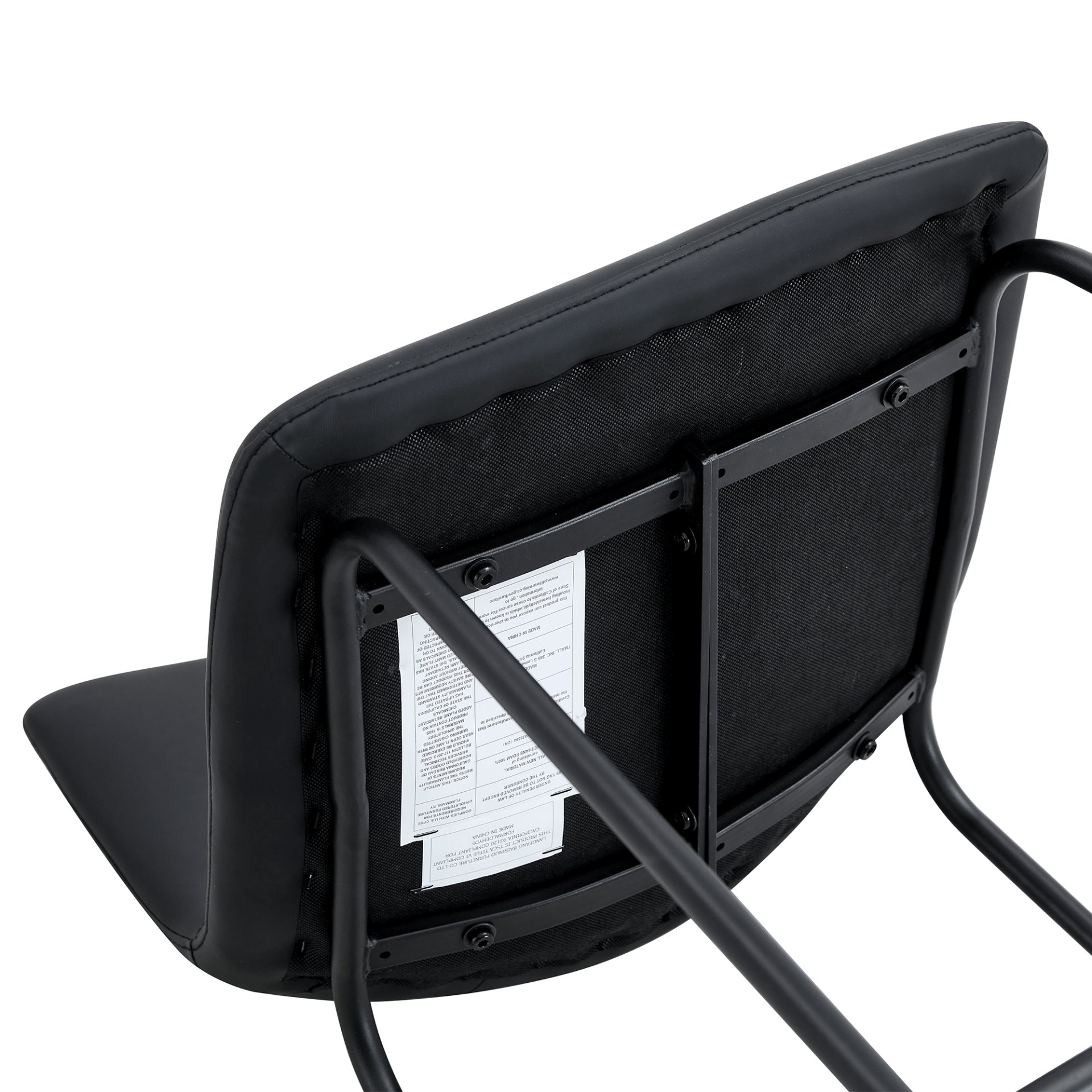 (Set of 2) Modern Minimalist Style Material Bar Stools, Suitable For Kitchen, Bar And Modern Home Design - Black - Image 15