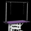 Hydraulic Pet Grooming Table With"H" Arm - Purple - Image 5