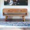 Reverse Curve Media Unit - Oak - Image 9