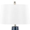 Penelope - Contemporary Table Lamp With Dark Blue / Silver / White - Image 3