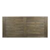 Acacia Wood Dining Table With Slat Design - Gray / Rustic Metal - Image 9