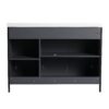 Modern Freestanding Bathroom Vanity With Adjustable Shelves - Light Coffee - Image 8