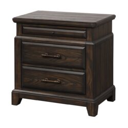 2 Drawer Nightstand Elegant Design - Mahogany