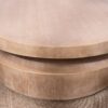 Modern Round Wood Coffee Table, Accent Table For Living Room - Antique Natural / Natural / Rustic - Image 8