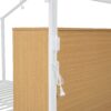 Full Size Bed House Frame With Shelves And Lights - White - Image 8