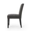 Contemporary Fabric Dining Chair With Upholstered Seating And Tapered Legs - Charcoal - Image 7
