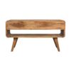 Reverse Curve Media Unit - Oak - Image 8
