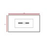 Outdoor Fire Pit Table With Lid - White - Image 3
