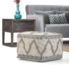 Sweeney - Square Pouf - Gray / Natural - Image 6