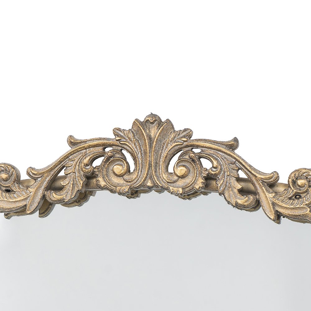 Full Length Mirror, Arched Mirror Hanging Or Leaning Against Wall Large Mirror For Living Room - Gold - Image 4
