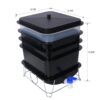 Durable Worm Farm Composting Bin With 4 Tray System For Food Waste Recycling Plastic - Black - Image 3