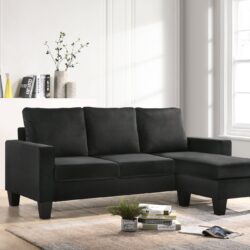 Jessica - Sofa Chaise - Black