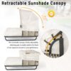 Outdoor Patio Daybed Rattan Daybed Outdoor Sunbed With Detachable Pillows For Patio, Backyard, Pool - Beige - Image 5