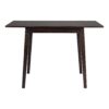 3 Piece Kitchen Dining Set With Drop Leaf Dining Table And 2 Dining Upholstered Chairs, Dining Room Set For Small Places - Espresso - Image 20