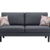Bahamas - Sofa And Chair Set With 2 Throw Pillows - Dark Gray - Image 5