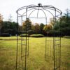 Metal Garden Arch Iron Garden Arbors Gazebo Dia High Birdcage Shape Pergola Pavilion For Wedding Ceremony Outdoor - Black - Image 11