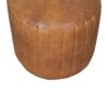 Buffalo - Leather Boucle Footstool - Brown - Image 7