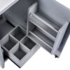 Modern 20.3" Bathroom Vanity With Sink And Functional Storage - Gray - Image 20