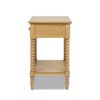 Easton - Modern Farmhouse Turned 1 Drawer Storage Side Table With Shelf - Natural Brown - Image 4