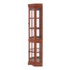 Corner Curio Cabinet With 5 Shelves And Lighting System (E26 Light Bulb Not Included) - Walnut - Image 10