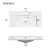 Bathroom Vanity Organizer With Sink, Combo Cabinet Set, Bathroom Storage Cabinet, Retro - Espresso - Image 15