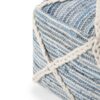 Cowan - Square Pouf - Blue / Natural - Image 2