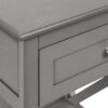 Accent End Table, 2 Tier, Storage Drawer, Transitional - Gray - Image 6