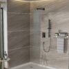 Wall Mounted Square Shower System With Adjustable Slide Bar, Rainfall Shower Head, 10 " - Oil-Rubbed Bronze - Image 4